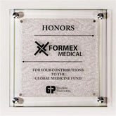 Fusion Plaque - Texture Glass Crystal House
