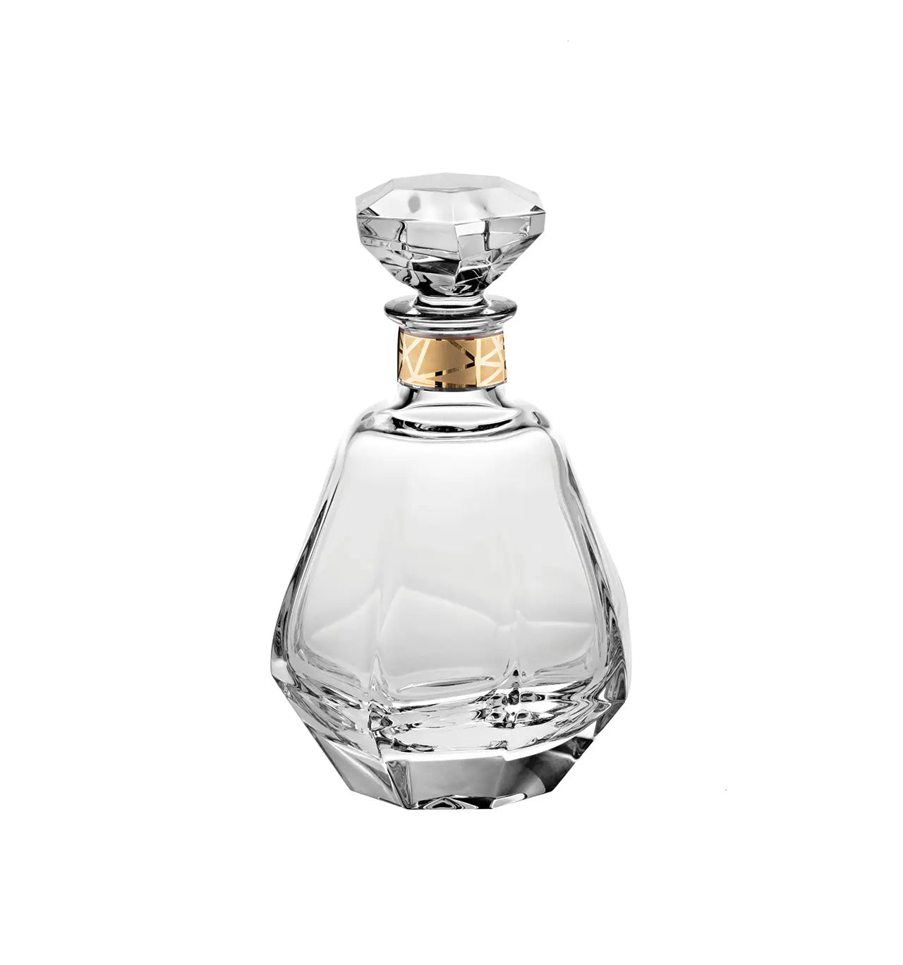 Gemstone Whisky Decanter With Gold Vista Alegre