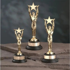 Gold Star Achievement Crystal House