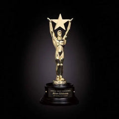 Gold Star Achievement Crystal House