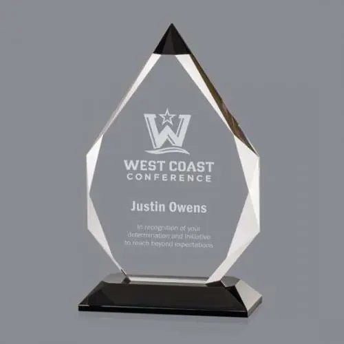 Granville Award - Black Base Crystal House