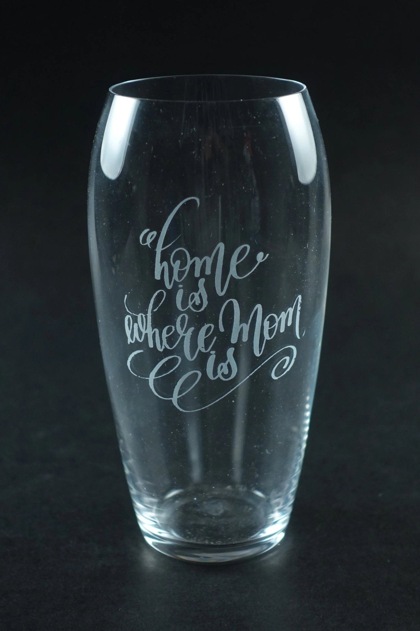 Home Is Where Mom Is | Valentine's Day Crystal Vase Crystal House