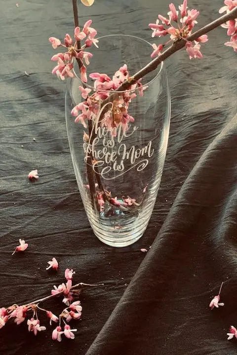 Home Is Where Mom Is | Valentine's Day Crystal Vase Crystal House