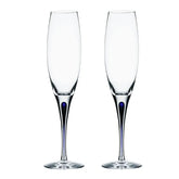 Intermezzo Blue Champagne pair Orrefors