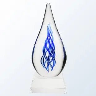 KAPPA WITH BLACK/CLEAR BASE - ART GLASS Crystal House - Prism