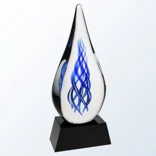 KAPPA WITH BLACK/CLEAR BASE - ART GLASS Crystal House - Prism