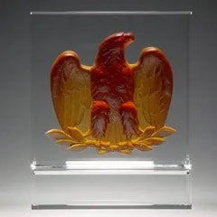 MAJESTIC EAGLE AMBER/PEWTER/WHITE Crystal House - Prism