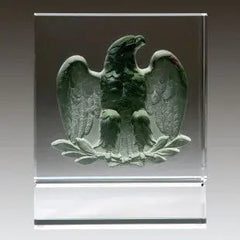 MAJESTIC EAGLE AMBER/PEWTER/WHITE Crystal House - Prism