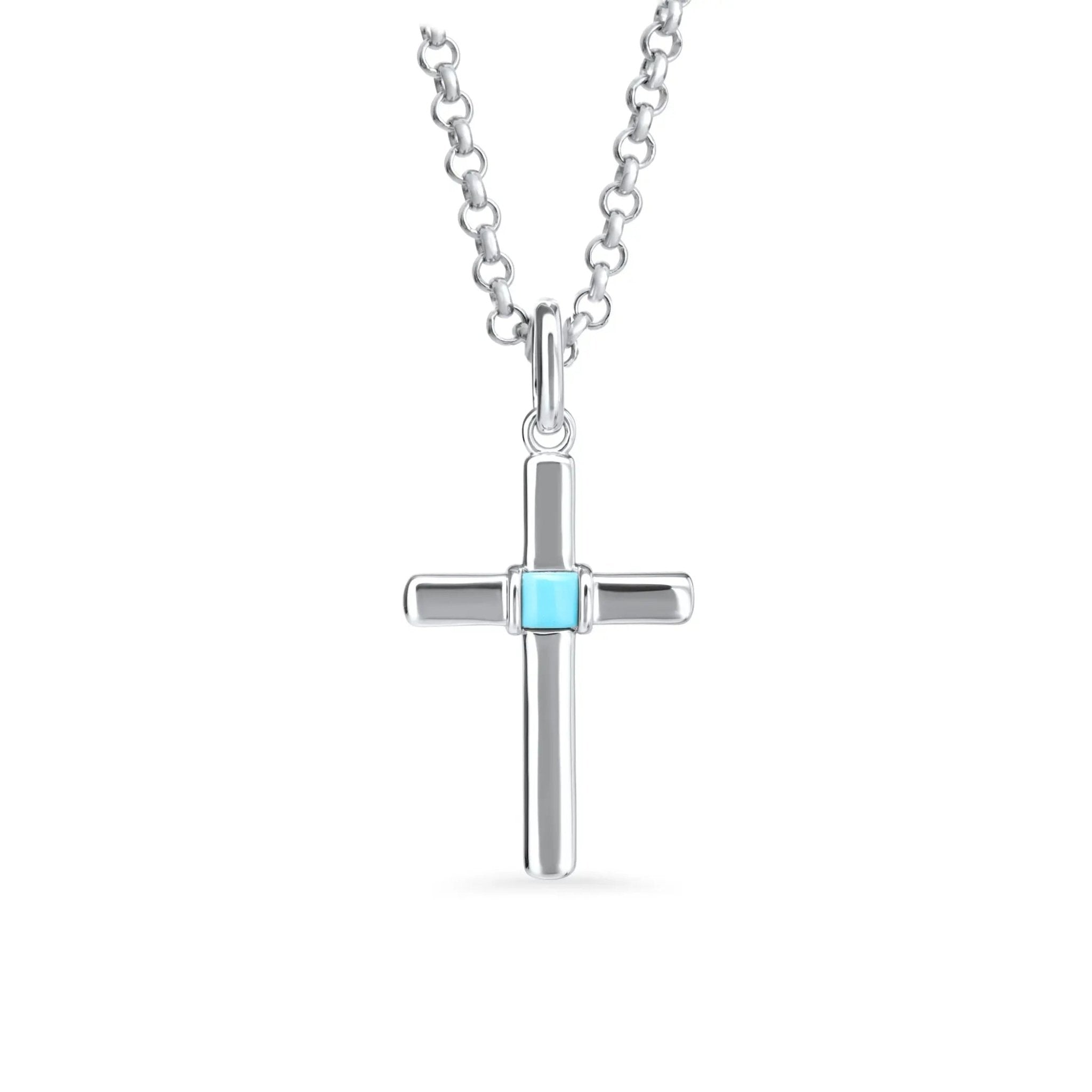 Marina Square Cross with Chain