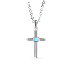 Marina Square Cross with Chain