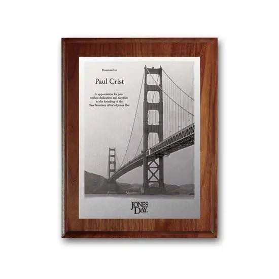 Metal Photo Plaq - Walnut Cove Edge Crystal House