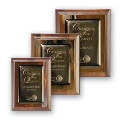 Metallic Fusion Plaque - Brown Crystal House