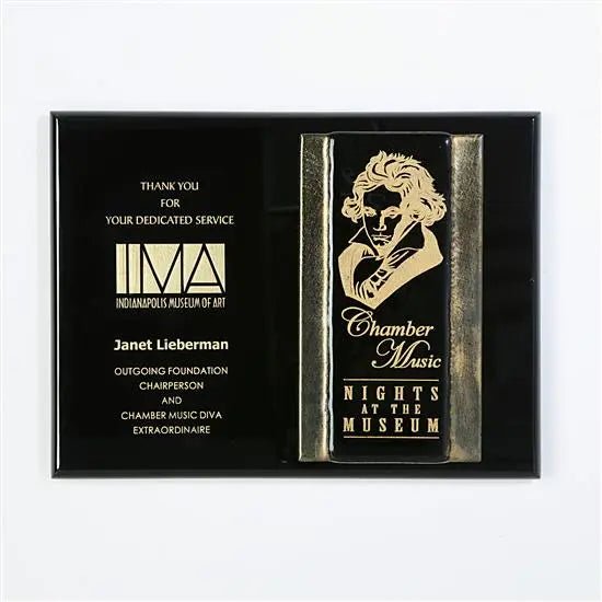 Metallic Gold Ebony Fusion Crystal House