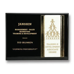 Metallic Gold Ebony Fusion Crystal House