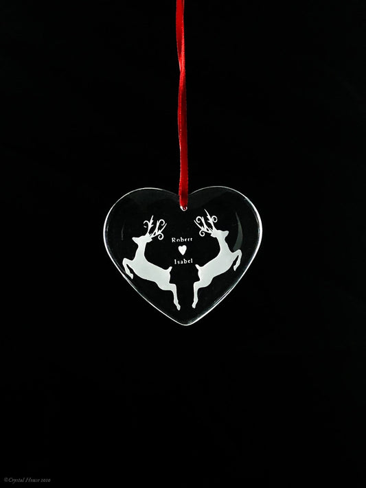 My Deerest - Heart Ornament Crystal House