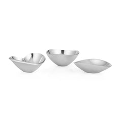 Nambe Mini Bowl Set - Butterfly, Tri-Corner & Amore Designs Nambé