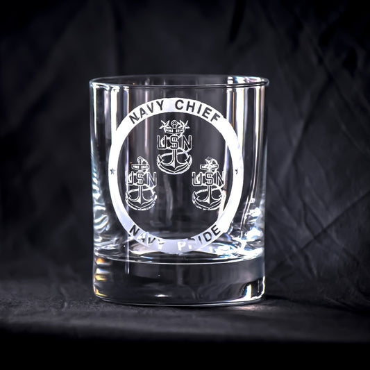 Engraved Crystal Whiskey Glasses
