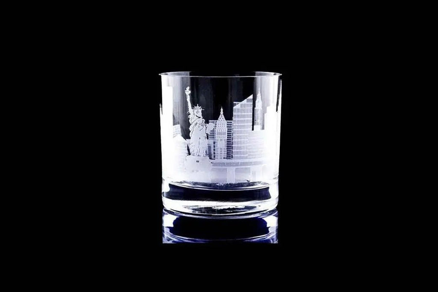 New York Skyline DOF glass