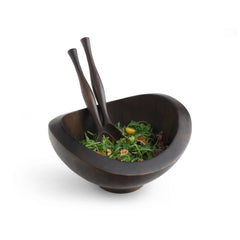 Noir Salad Bowl w/servers Nambé