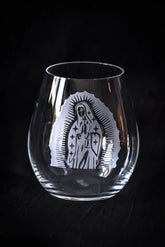 Our Lady - Stemless Wine Glass Crystal House