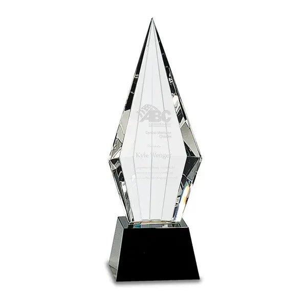 Pedestal Crystal (Small) With Custom Engraving Crystal House
