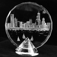 Pedestal Crystal With Custom Engraving | Turn Your Special Moments into Crystal Memories Crystal House