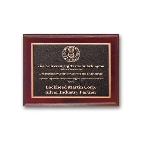 Photocast Plaque - Mahogany Crystal House