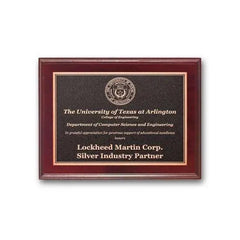 Photocast Plaque - Mahogany Crystal House