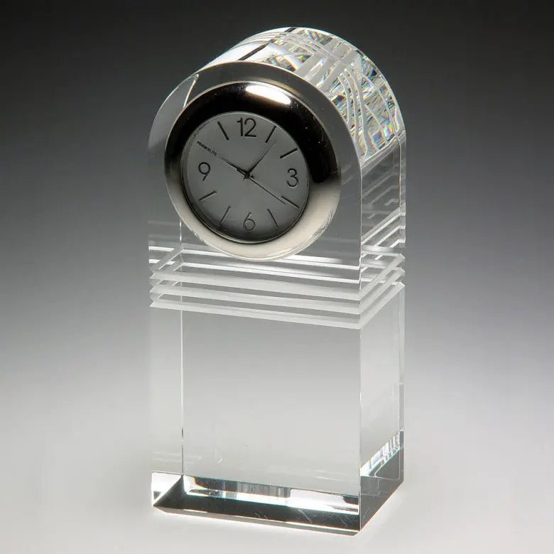 RAISE THE BAR CLOCK OPTIC CRYSTAL Crystal House - Prism