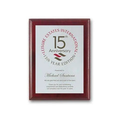 Screenprint Aluminum - Mahogany Crystal House