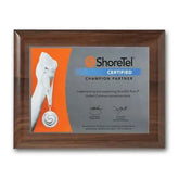 Screenprint Aluminum - Walnut Piano Finish Crystal House