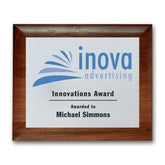 Screenprint Aluminum - Walnut Rolled Edge Crystal House