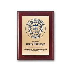 Screenprint Brass - Mahogany Crystal House