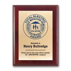 Screenprint Brass - Mahogany Crystal House