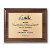 Screenprint Brass - Walnut Piano Finish Crystal House