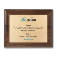 Screenprint Brass - Walnut Piano Finish Crystal House