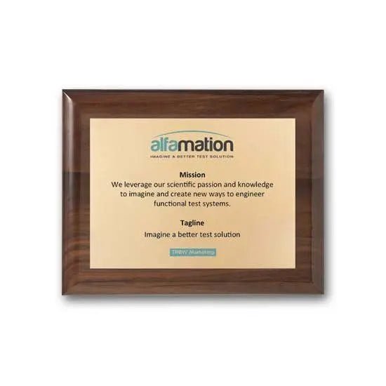 Screenprint Brass - Walnut Piano Finish Crystal House