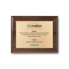 Screenprint Brass - Walnut Piano Finish Crystal House