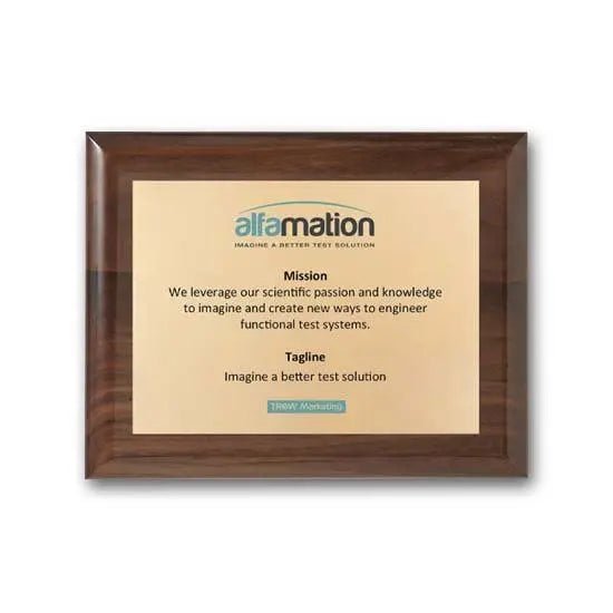 Screenprint Brass - Walnut Piano Finish Crystal House