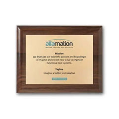 Screenprint Brass - Walnut Piano Finish Crystal House