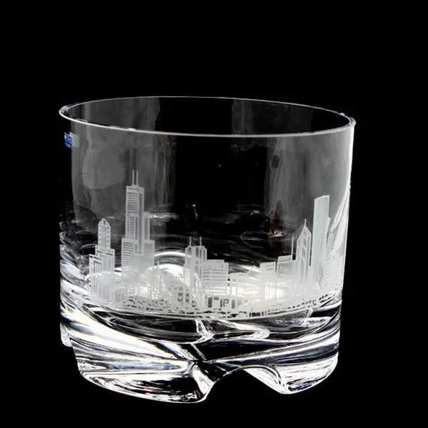 Sculptra Bowl With Custom Engraving featuring city skyline design