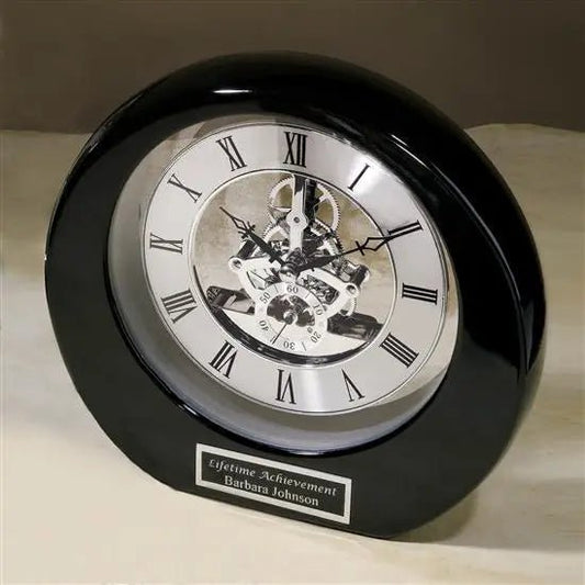 Silver Accent Clock Crystal House