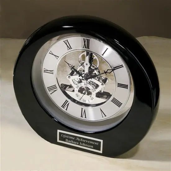 Silver Accent Clock Crystal House