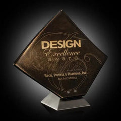 Solitare Award - Metallic Crystal House
