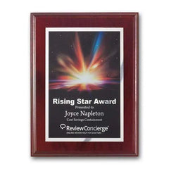 SpectraPrint Plaque - Mahogany Crystal House