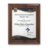 SpectraPrint Plaque - Walnut Piano Finish Crystal House