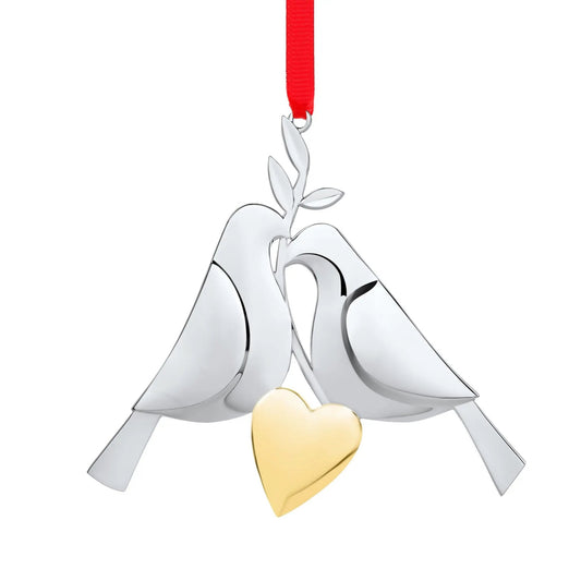 Twelve Days of Christmas: Two Turtle Doves Ornament Nambé