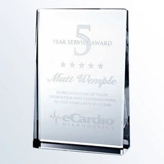 VERTICAL RECTANGLE PLAQUE Crystal House - Prism