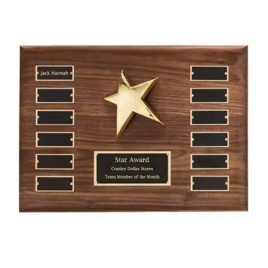 Walnut Perpetual Star Crystal House