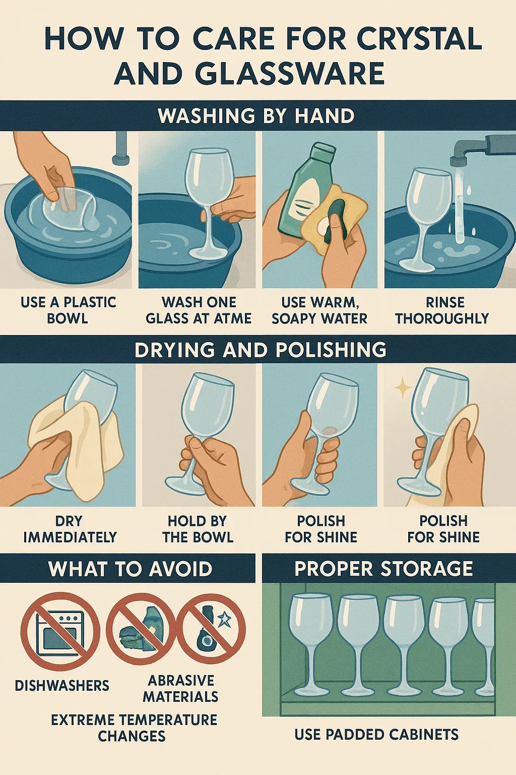 Crystal Care 101: Keep Your Crystal & Glassware Sparkling - Crystal House